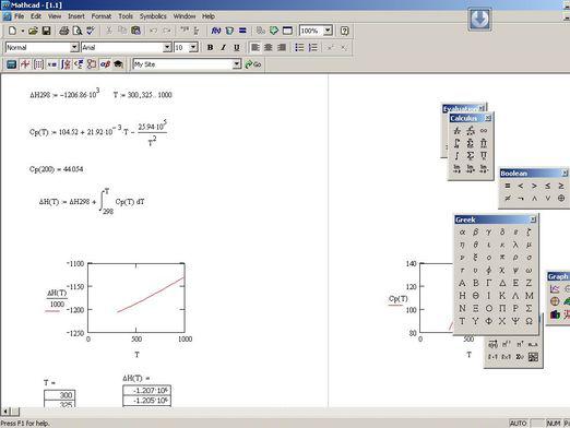 Cum de a construi o diagramă în Mathcad?